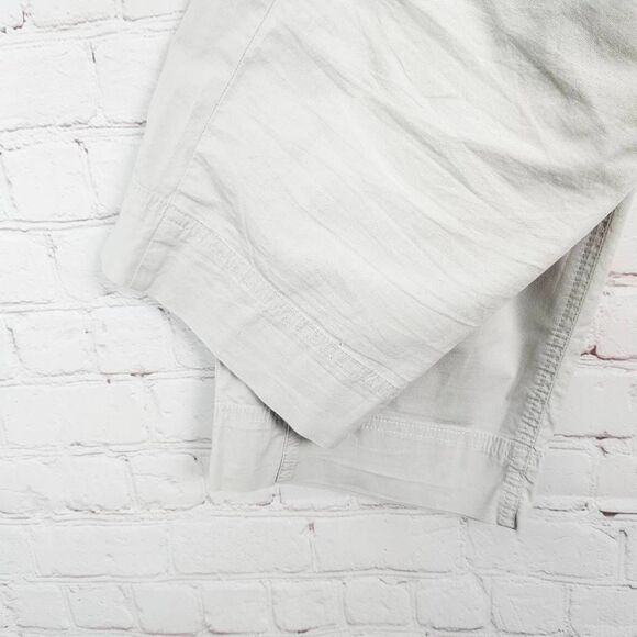 J. Jill Gray Cotton Stretch Bermuda Lightweight Summer Cropped Pants Women's 16 - Picture 2 of 8